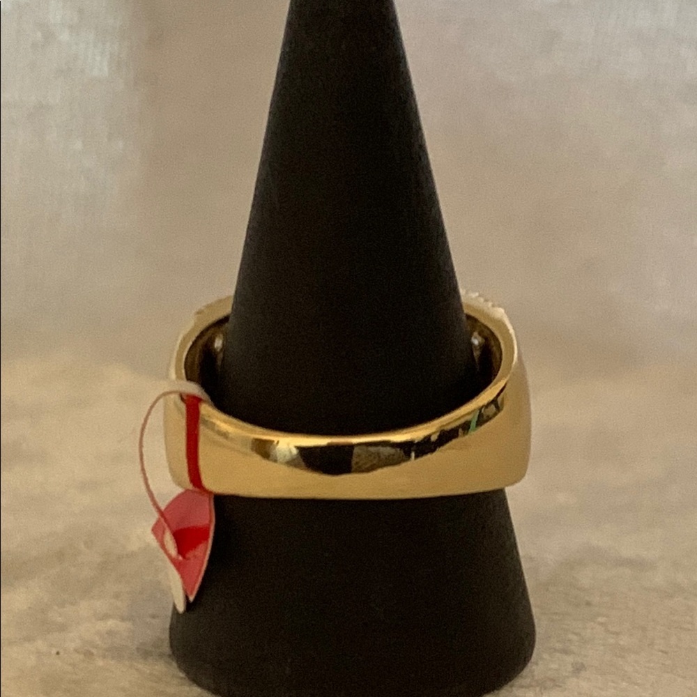 Elegant 14K Gold Plated Women's Ring size 10 - Picture 6 of 7
